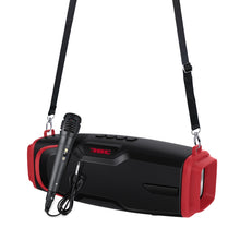 Load image into Gallery viewer, New Rixing NR-6012M Bluetooth 5.0 Portable Outdoor Karaoke Wireless Bluetooth Speaker with Microphone &amp; Shoulder Strap, NR-6012M(Red), NR-6012M(Blue), NR-6012M(Green), NR-6012M(Black)