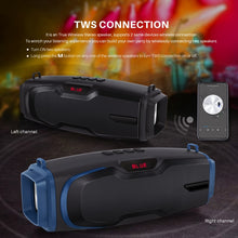 Load image into Gallery viewer, New Rixing NR-6012M Bluetooth 5.0 Portable Outdoor Karaoke Wireless Bluetooth Speaker with Microphone &amp; Shoulder Strap, NR-6012M(Red), NR-6012M(Blue), NR-6012M(Green), NR-6012M(Black)