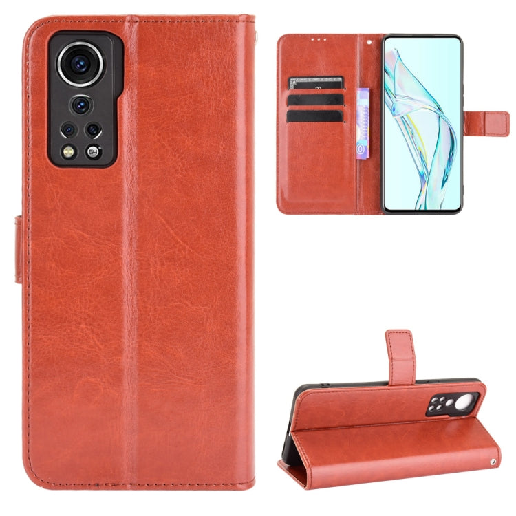 Crazy Horse Texture Horizontal Flip Leather Case with Holder & Card Slots & Lanyard, For Tecno Phantom X, For Tecno Pova 2, For UMIDIGI Bison Pro, For ZTE Axon 30 5G