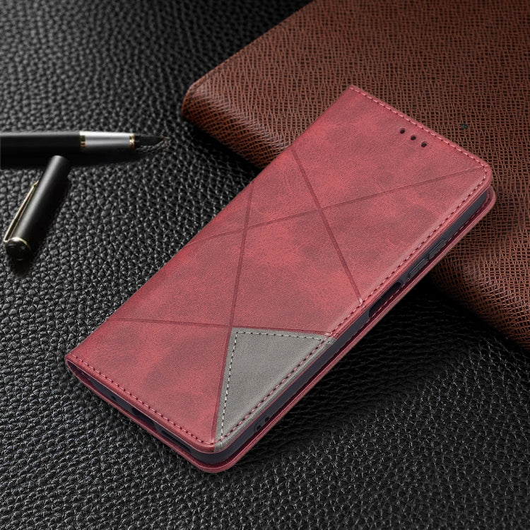 Rhombus Texture Horizontal Flip Magnetic Leather Case with Holder & Card Slots, For Xiaomi Redmi 10, For Xiaomi Mi 11T
