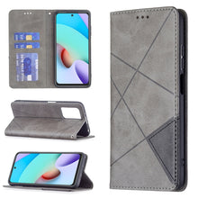 Load image into Gallery viewer, Rhombus Texture Horizontal Flip Magnetic Leather Case with Holder &amp; Card Slots, For Xiaomi Redmi 10, For Xiaomi Mi 11T