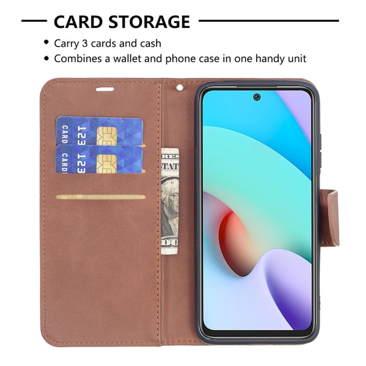 Retro Lambskin Texture Pure Color Horizontal Flip PU Leather Case with Holder & Card Slots & Wallet & Lanyard, For Xiaomi Redmi 10, For Xiaomi Mi 11T