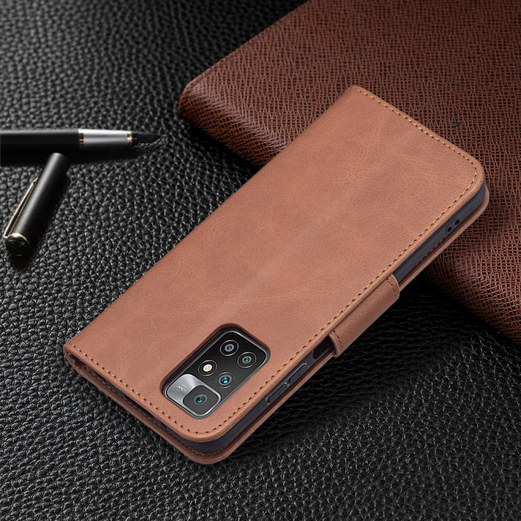 Retro Lambskin Texture Pure Color Horizontal Flip PU Leather Case with Holder & Card Slots & Wallet & Lanyard, For Xiaomi Redmi 10, For Xiaomi Mi 11T