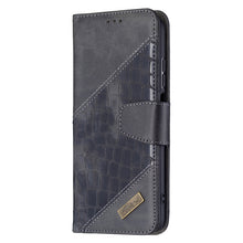 Load image into Gallery viewer, Matching Color Crocodile Texture Horizontal Flip PU Leather Case with Wallet &amp; Holder &amp; Card Slots, For Xiaomi Redmi 10