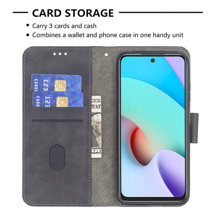 Matching Color Crocodile Texture Horizontal Flip PU Leather Case with Wallet & Holder & Card Slots, For Xiaomi Redmi 10