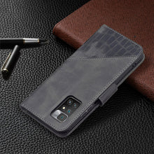Load image into Gallery viewer, Matching Color Crocodile Texture Horizontal Flip PU Leather Case with Wallet &amp; Holder &amp; Card Slots, For Xiaomi Redmi 10