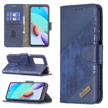 Load image into Gallery viewer, Matching Color Crocodile Texture Horizontal Flip PU Leather Case with Wallet &amp; Holder &amp; Card Slots, For Xiaomi Redmi 10