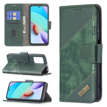 Load image into Gallery viewer, Matching Color Crocodile Texture Horizontal Flip PU Leather Case with Wallet &amp; Holder &amp; Card Slots, For Xiaomi Redmi 10