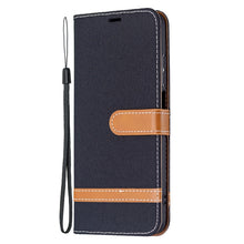 Load image into Gallery viewer, Color Matching Denim Texture Leather Case with Holder &amp; Card Slots &amp; Wallet &amp; Lanyard, For Xiaomi Redmi 10