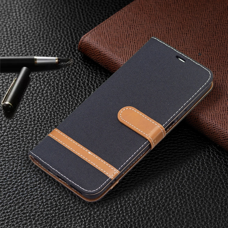 Color Matching Denim Texture Leather Case with Holder & Card Slots & Wallet & Lanyard, For Xiaomi Redmi 10