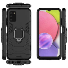 Load image into Gallery viewer, PC + TPU Shockproof Protective Case with Magnetic Ring Holder, For Samsung Galaxy A03s Indian Version