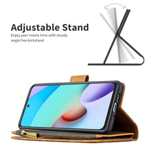 Load image into Gallery viewer, Flying Butterfly Embossing Pattern Zipper Horizontal Flip Leather Case with Holder &amp; Card Slots &amp; Wallet, For Xiaomi Redmi 10