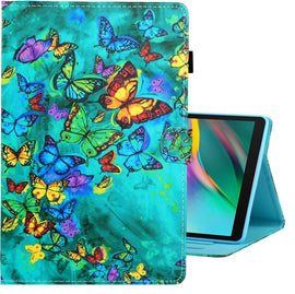 Colored Drawing Horizontal Flip PU Leather Case with Holder & Card Slot, For Galaxy Tab A 8.0 (2019) / T290, For Galaxy Tab A 10.1 (2019) / T510