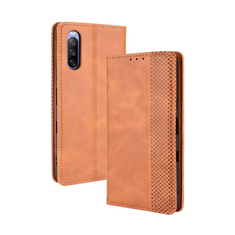Magnetic Buckle Retro Pattern Horizontal Flip Leather Case with Holder & Card Slot & Wallet, For Samsung Galaxy Z Fold3 5G, For Sony Xperia 10 III, For Xiaomi Mi Mix 4, For Xiaomi Redmi 10, For UMIDIGI Bison Pro, For ZTE Axon 30 5G