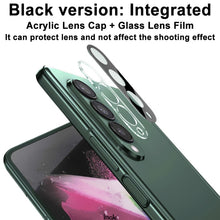 Load image into Gallery viewer, IMAK Integrated Rear Camera Lens Tempered Glass Film with Lens Cap Black Version, For Samsung Galaxy Z Fold3 5G