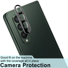 Load image into Gallery viewer, IMAK Integrated Rear Camera Lens Tempered Glass Film with Lens Cap Black Version, For Samsung Galaxy Z Fold3 5G