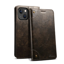 Load image into Gallery viewer, Baroque Simple Horizontal Flip Leather Case with Holder &amp; Card Slots &amp; Wallet, For iPhone 13 mini, For iPhone 13, For iPhone 13 Pro, For iPhone 13 Pro Max