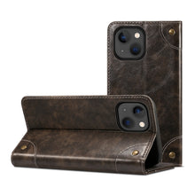 Load image into Gallery viewer, Baroque Simple Horizontal Flip Leather Case with Holder &amp; Card Slots &amp; Wallet, For iPhone 13 mini, For iPhone 13, For iPhone 13 Pro, For iPhone 13 Pro Max