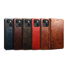 Load image into Gallery viewer, Baroque Simple Horizontal Flip Leather Case with Holder &amp; Card Slots &amp; Wallet, For iPhone 13 mini, For iPhone 13, For iPhone 13 Pro, For iPhone 13 Pro Max