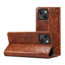 Load image into Gallery viewer, Baroque Simple Horizontal Flip Leather Case with Holder &amp; Card Slots &amp; Wallet, For iPhone 13 mini, For iPhone 13, For iPhone 13 Pro, For iPhone 13 Pro Max