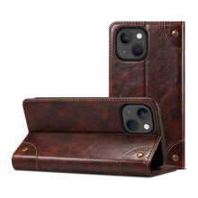 Load image into Gallery viewer, Baroque Simple Horizontal Flip Leather Case with Holder &amp; Card Slots &amp; Wallet, For iPhone 13 mini, For iPhone 13, For iPhone 13 Pro, For iPhone 13 Pro Max
