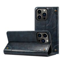 Load image into Gallery viewer, Baroque Simple Horizontal Flip Leather Case with Holder &amp; Card Slots &amp; Wallet, For iPhone 13 mini, For iPhone 13, For iPhone 13 Pro, For iPhone 13 Pro Max