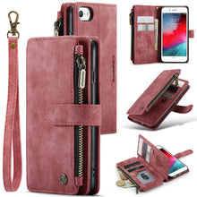 Load image into Gallery viewer, CaseMe-C30 PU + TPU Multifunctional Horizontal Flip Leather Case with Holder &amp; Card Slot &amp; Wallet &amp; Zipper Pocket, For iPhone 8 Plus &amp; 7 Plus &amp; 6 Plus, For iPhone SE 2022 / SE 2020 / 8 / 7 / 6, For iPhone 11, For iPhone 11 Pro, For iPhone 11 Pro Max   ...