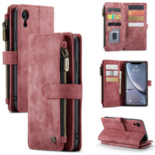 Load image into Gallery viewer, CaseMe-C30 PU + TPU Multifunctional Horizontal Flip Leather Case with Holder &amp; Card Slot &amp; Wallet &amp; Zipper Pocket, For iPhone 8 Plus &amp; 7 Plus &amp; 6 Plus, For iPhone SE 2022 / SE 2020 / 8 / 7 / 6, For iPhone 11, For iPhone 11 Pro, For iPhone 11 Pro Max   ...