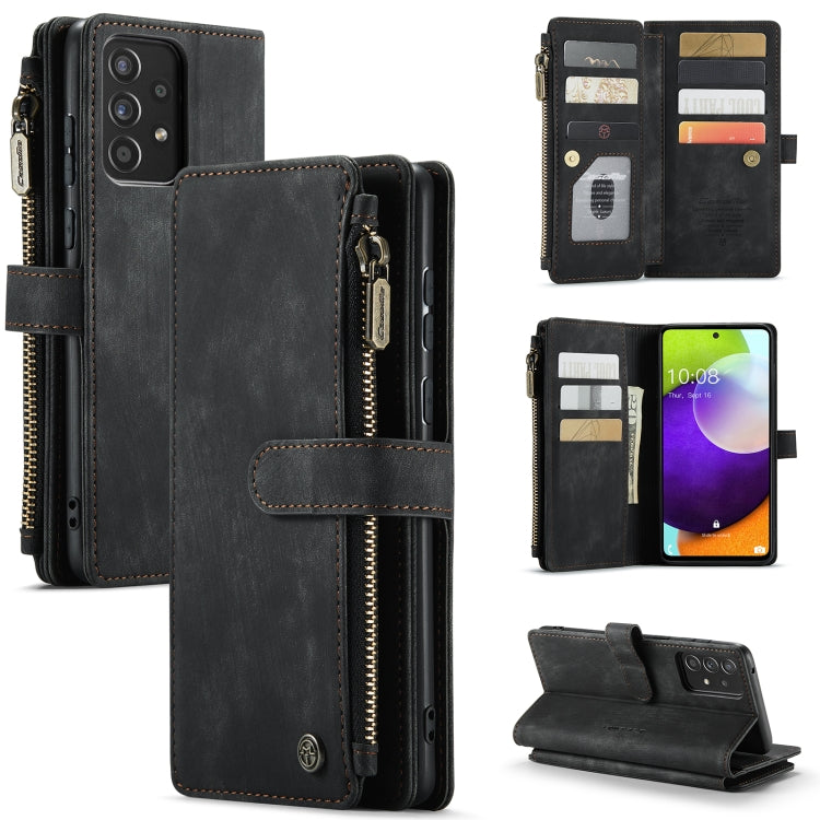 CaseMe-C30 PU + TPU Multifunctional Horizontal Flip Leather Case with Holder & Card Slot & Wallet & Zipper Pocket, For Samsung Galaxy A12, For Samsung Galaxy A52 5G / 4G, For Samsung Galaxy Note10+, For Samsung Galaxy Note20 Ultra, For Samsung Galaxy S...