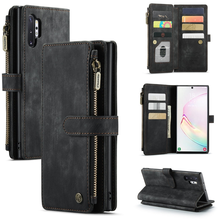 CaseMe-C30 PU + TPU Multifunctional Horizontal Flip Leather Case with Holder & Card Slot & Wallet & Zipper Pocket, For Samsung Galaxy A12, For Samsung Galaxy A52 5G / 4G, For Samsung Galaxy Note10+, For Samsung Galaxy Note20 Ultra, For Samsung Galaxy S...