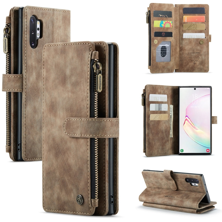 CaseMe-C30 PU + TPU Multifunctional Horizontal Flip Leather Case with Holder & Card Slot & Wallet & Zipper Pocket, For Samsung Galaxy A12, For Samsung Galaxy A52 5G / 4G, For Samsung Galaxy Note10+, For Samsung Galaxy Note20 Ultra, For Samsung Galaxy S...