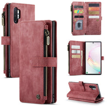Load image into Gallery viewer, CaseMe-C30 PU + TPU Multifunctional Horizontal Flip Leather Case with Holder &amp; Card Slot &amp; Wallet &amp; Zipper Pocket, For Samsung Galaxy A12, For Samsung Galaxy A52 5G / 4G, For Samsung Galaxy Note10+, For Samsung Galaxy Note20 Ultra, For Samsung Galaxy S...