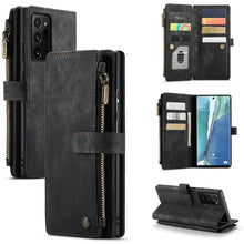 Load image into Gallery viewer, CaseMe-C30 PU + TPU Multifunctional Horizontal Flip Leather Case with Holder &amp; Card Slot &amp; Wallet &amp; Zipper Pocket, For Samsung Galaxy A12, For Samsung Galaxy A52 5G / 4G, For Samsung Galaxy Note10+, For Samsung Galaxy Note20 Ultra, For Samsung Galaxy S...