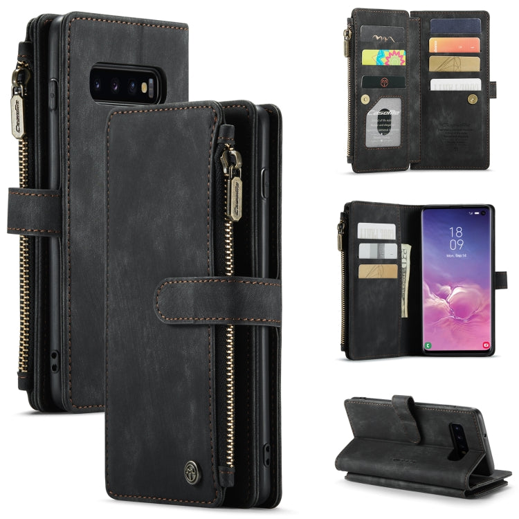 CaseMe-C30 PU + TPU Multifunctional Horizontal Flip Leather Case with Holder & Card Slot & Wallet & Zipper Pocket, For Samsung Galaxy A12, For Samsung Galaxy A52 5G / 4G, For Samsung Galaxy Note10+, For Samsung Galaxy Note20 Ultra, For Samsung Galaxy S...