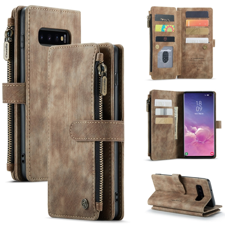 CaseMe-C30 PU + TPU Multifunctional Horizontal Flip Leather Case with Holder & Card Slot & Wallet & Zipper Pocket, For Samsung Galaxy A12, For Samsung Galaxy A52 5G / 4G, For Samsung Galaxy Note10+, For Samsung Galaxy Note20 Ultra, For Samsung Galaxy S...