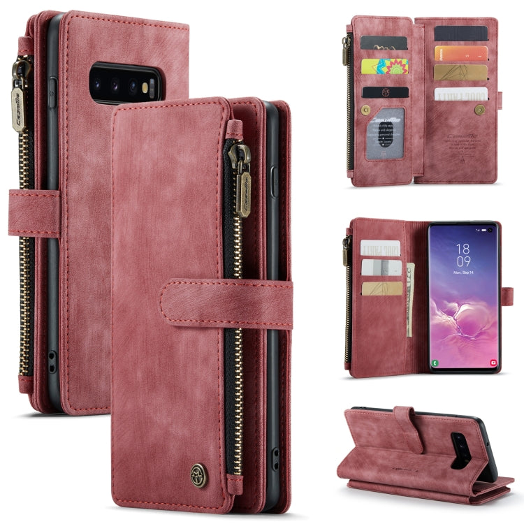 CaseMe-C30 PU + TPU Multifunctional Horizontal Flip Leather Case with Holder & Card Slot & Wallet & Zipper Pocket, For Samsung Galaxy A12, For Samsung Galaxy A52 5G / 4G, For Samsung Galaxy Note10+, For Samsung Galaxy Note20 Ultra, For Samsung Galaxy S...