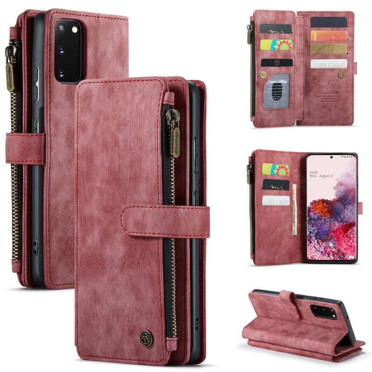 CaseMe-C30 PU + TPU Multifunctional Horizontal Flip Leather Case with Holder & Card Slot & Wallet & Zipper Pocket, For Samsung Galaxy A12, For Samsung Galaxy A52 5G / 4G, For Samsung Galaxy Note10+, For Samsung Galaxy Note20 Ultra, For Samsung Galaxy S...