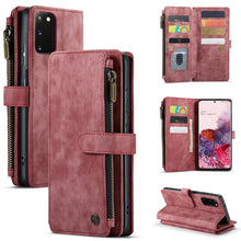 Load image into Gallery viewer, CaseMe-C30 PU + TPU Multifunctional Horizontal Flip Leather Case with Holder &amp; Card Slot &amp; Wallet &amp; Zipper Pocket, For Samsung Galaxy A12, For Samsung Galaxy A52 5G / 4G, For Samsung Galaxy Note10+, For Samsung Galaxy Note20 Ultra, For Samsung Galaxy S...
