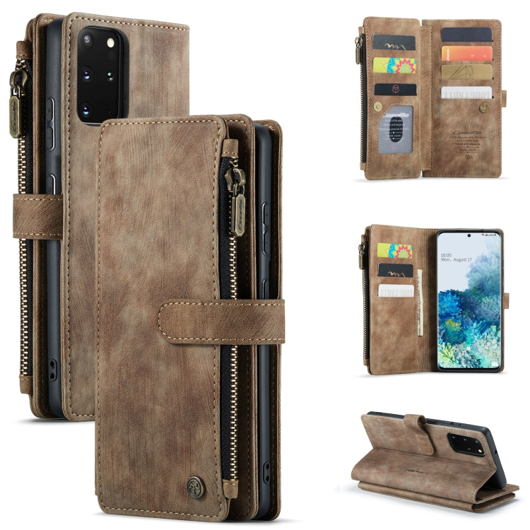 CaseMe-C30 PU + TPU Multifunctional Horizontal Flip Leather Case with Holder & Card Slot & Wallet & Zipper Pocket, For Samsung Galaxy A12, For Samsung Galaxy A52 5G / 4G, For Samsung Galaxy Note10+, For Samsung Galaxy Note20 Ultra, For Samsung Galaxy S...