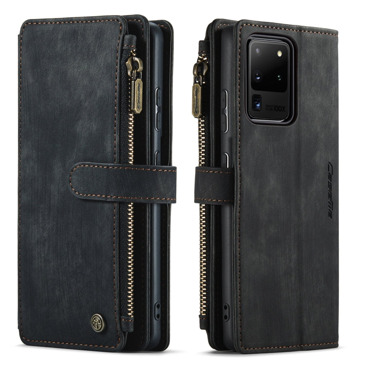 CaseMe-C30 PU + TPU Multifunctional Horizontal Flip Leather Case with Holder & Card Slot & Wallet & Zipper Pocket, For Samsung Galaxy A12, For Samsung Galaxy A52 5G / 4G, For Samsung Galaxy Note10+, For Samsung Galaxy Note20 Ultra, For Samsung Galaxy S...