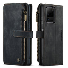 Load image into Gallery viewer, CaseMe-C30 PU + TPU Multifunctional Horizontal Flip Leather Case with Holder &amp; Card Slot &amp; Wallet &amp; Zipper Pocket, For Samsung Galaxy A12, For Samsung Galaxy A52 5G / 4G, For Samsung Galaxy Note10+, For Samsung Galaxy Note20 Ultra, For Samsung Galaxy S...