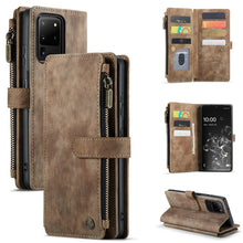 Load image into Gallery viewer, CaseMe-C30 PU + TPU Multifunctional Horizontal Flip Leather Case with Holder &amp; Card Slot &amp; Wallet &amp; Zipper Pocket, For Samsung Galaxy A12, For Samsung Galaxy A52 5G / 4G, For Samsung Galaxy Note10+, For Samsung Galaxy Note20 Ultra, For Samsung Galaxy S...