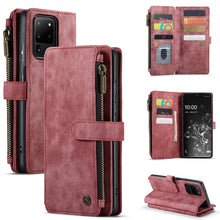 Load image into Gallery viewer, CaseMe-C30 PU + TPU Multifunctional Horizontal Flip Leather Case with Holder &amp; Card Slot &amp; Wallet &amp; Zipper Pocket, For Samsung Galaxy A12, For Samsung Galaxy A52 5G / 4G, For Samsung Galaxy Note10+, For Samsung Galaxy Note20 Ultra, For Samsung Galaxy S...
