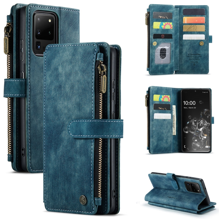 CaseMe-C30 PU + TPU Multifunctional Horizontal Flip Leather Case with Holder & Card Slot & Wallet & Zipper Pocket, For Samsung Galaxy A12, For Samsung Galaxy A52 5G / 4G, For Samsung Galaxy Note10+, For Samsung Galaxy Note20 Ultra, For Samsung Galaxy S...