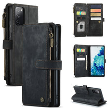 Load image into Gallery viewer, CaseMe-C30 PU + TPU Multifunctional Horizontal Flip Leather Case with Holder &amp; Card Slot &amp; Wallet &amp; Zipper Pocket, For Samsung Galaxy A12, For Samsung Galaxy A52 5G / 4G, For Samsung Galaxy Note10+, For Samsung Galaxy Note20 Ultra, For Samsung Galaxy S...