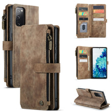Load image into Gallery viewer, CaseMe-C30 PU + TPU Multifunctional Horizontal Flip Leather Case with Holder &amp; Card Slot &amp; Wallet &amp; Zipper Pocket, For Samsung Galaxy A12, For Samsung Galaxy A52 5G / 4G, For Samsung Galaxy Note10+, For Samsung Galaxy Note20 Ultra, For Samsung Galaxy S...