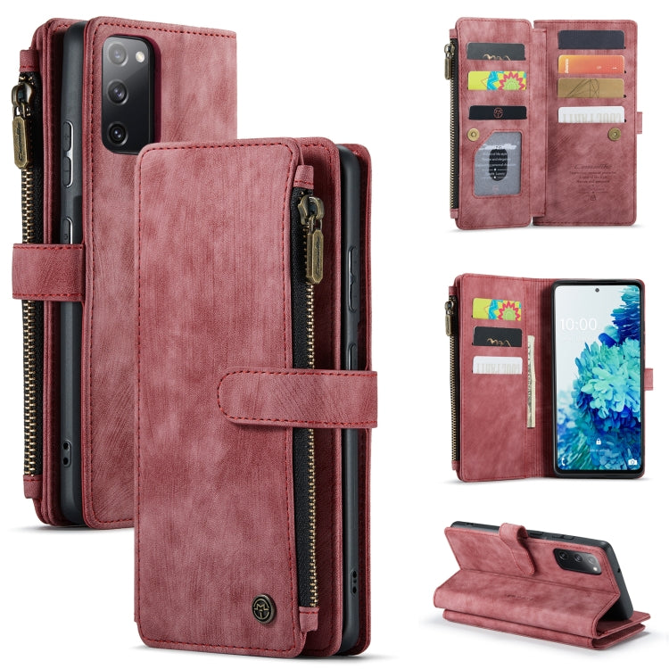 CaseMe-C30 PU + TPU Multifunctional Horizontal Flip Leather Case with Holder & Card Slot & Wallet & Zipper Pocket, For Samsung Galaxy A12, For Samsung Galaxy A52 5G / 4G, For Samsung Galaxy Note10+, For Samsung Galaxy Note20 Ultra, For Samsung Galaxy S...