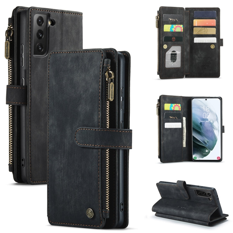 CaseMe-C30 PU + TPU Multifunctional Horizontal Flip Leather Case with Holder & Card Slot & Wallet & Zipper Pocket, For Samsung Galaxy A12, For Samsung Galaxy A52 5G / 4G, For Samsung Galaxy Note10+, For Samsung Galaxy Note20 Ultra, For Samsung Galaxy S...