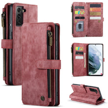 Load image into Gallery viewer, CaseMe-C30 PU + TPU Multifunctional Horizontal Flip Leather Case with Holder &amp; Card Slot &amp; Wallet &amp; Zipper Pocket, For Samsung Galaxy A12, For Samsung Galaxy A52 5G / 4G, For Samsung Galaxy Note10+, For Samsung Galaxy Note20 Ultra, For Samsung Galaxy S...