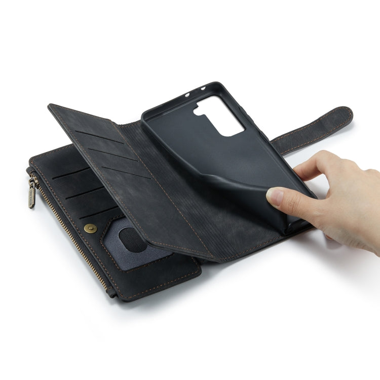 CaseMe-C30 PU + TPU Multifunctional Horizontal Flip Leather Case with Holder & Card Slot & Wallet & Zipper Pocket, For Samsung Galaxy S21+ 5G, For Samsung Galaxy S21 Ultra 5G, For Samsung Galaxy S21 FE
